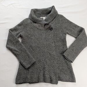 Max Studio Gray Button-Up Cardigan